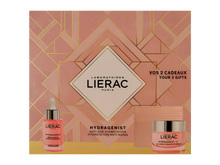 COFFRET Lierac Hydragenist Hydration Serum + Anti-Aging Gel-Cream + Exclusive offer of a "Rue Des Fleurs-Monaco" card holder